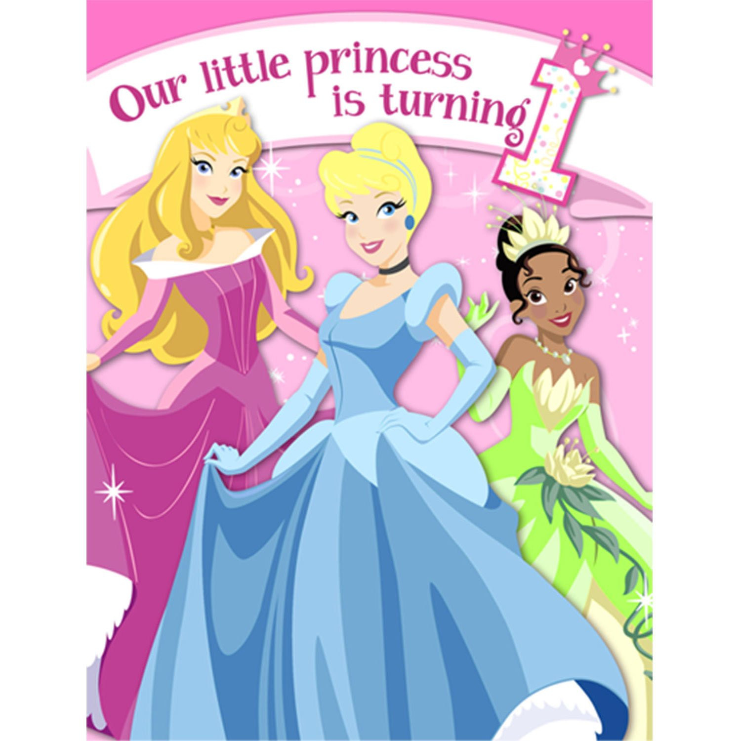 Disney Princess Birthday Invitations
 Disney Princess First Birthday Party