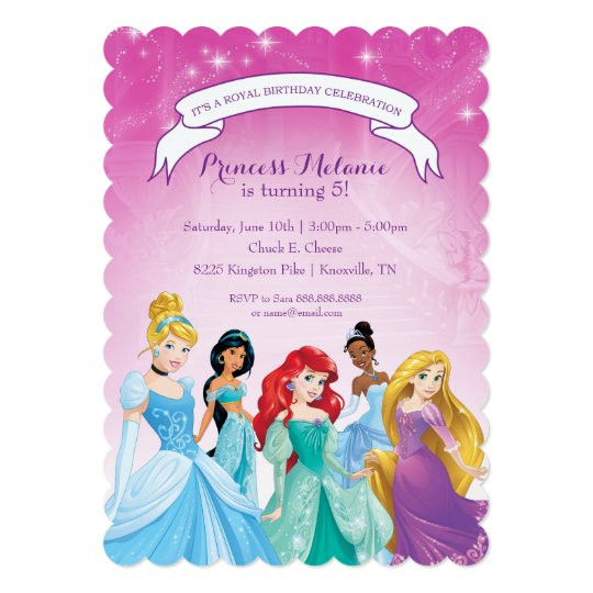 Disney Princess Birthday Invitations
 Disney Princess Birthday Invitation