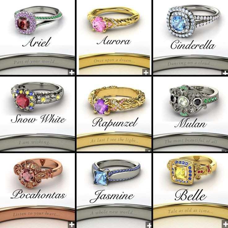 Disney Themed Wedding Rings
 Disney Princess Engagement Rings – A Trace of Case