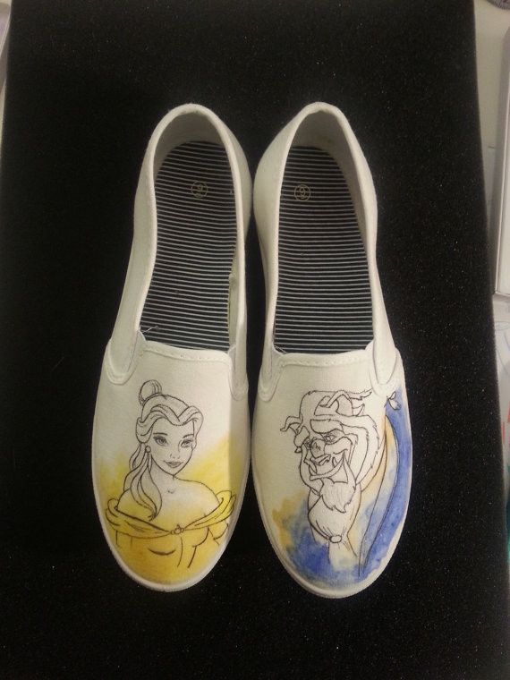 Disney Wedding Shoes
 Ever Thought of His and Hers Disney Wedding Shoes