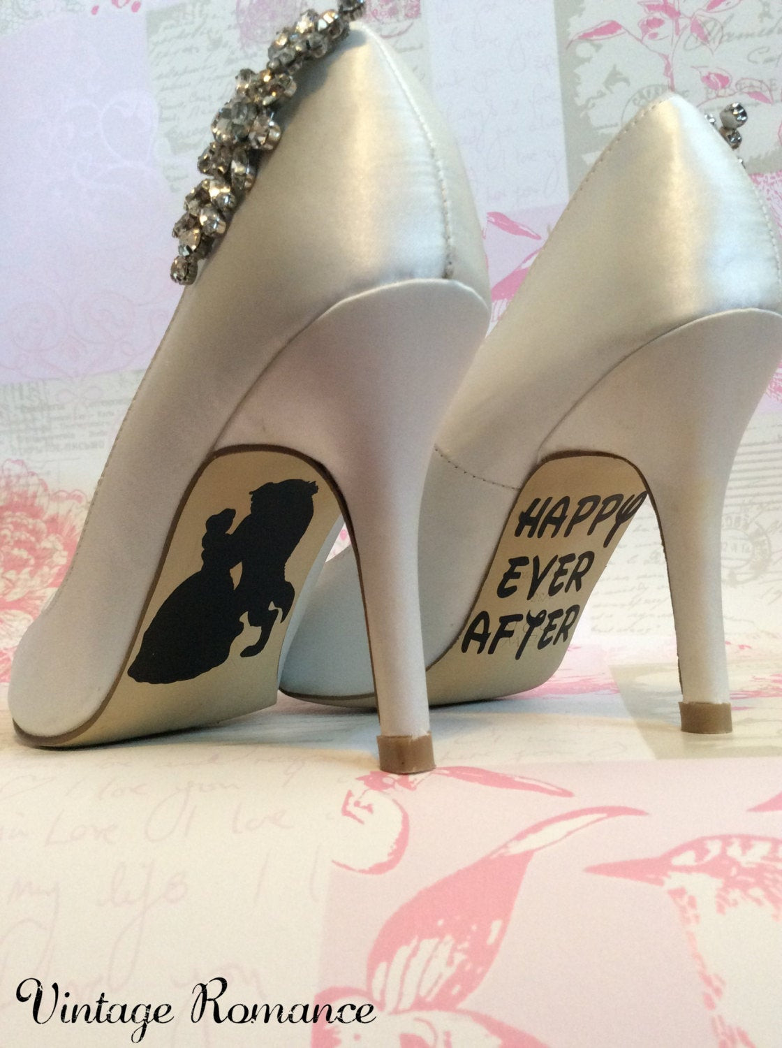 Disney Wedding Shoes
 Disney wedding day shoe sole vinyl decals by