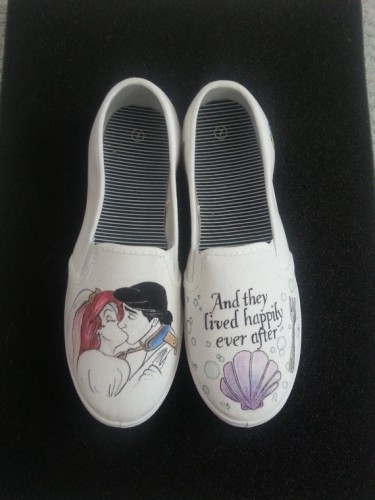 Disney Wedding Shoes
 Ever Thought of His and Hers Disney Wedding Shoes