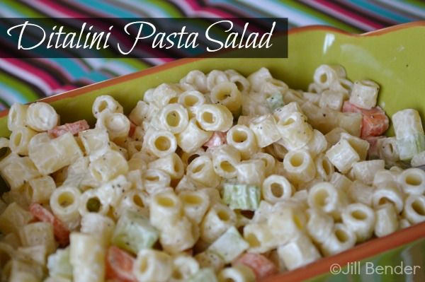 Ditalini Pasta Salad
 Ditalini Pasta Salad Food Pinterest