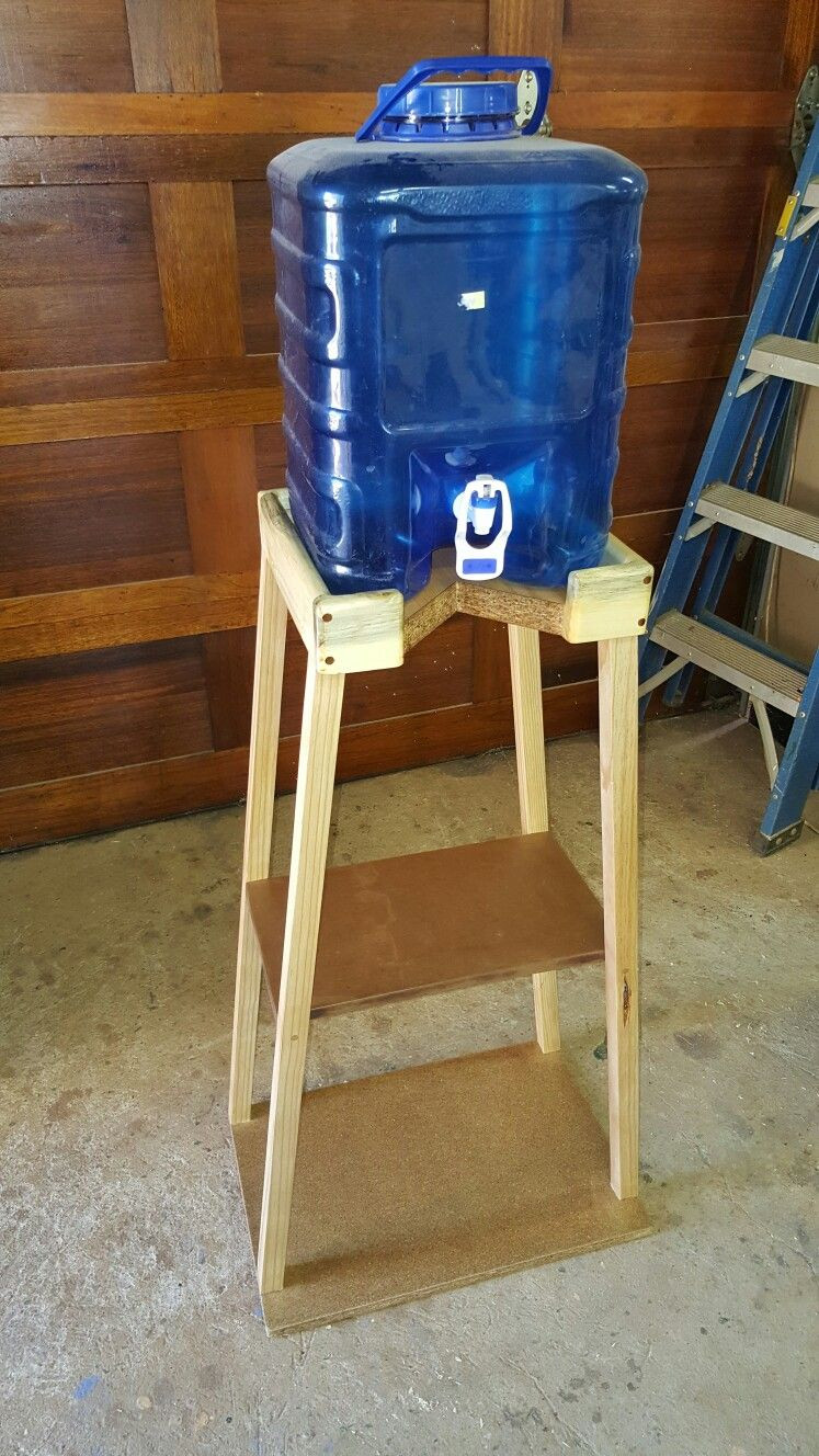 DIY 5 Gallon Water Bottle Rack
 Water bottle stand