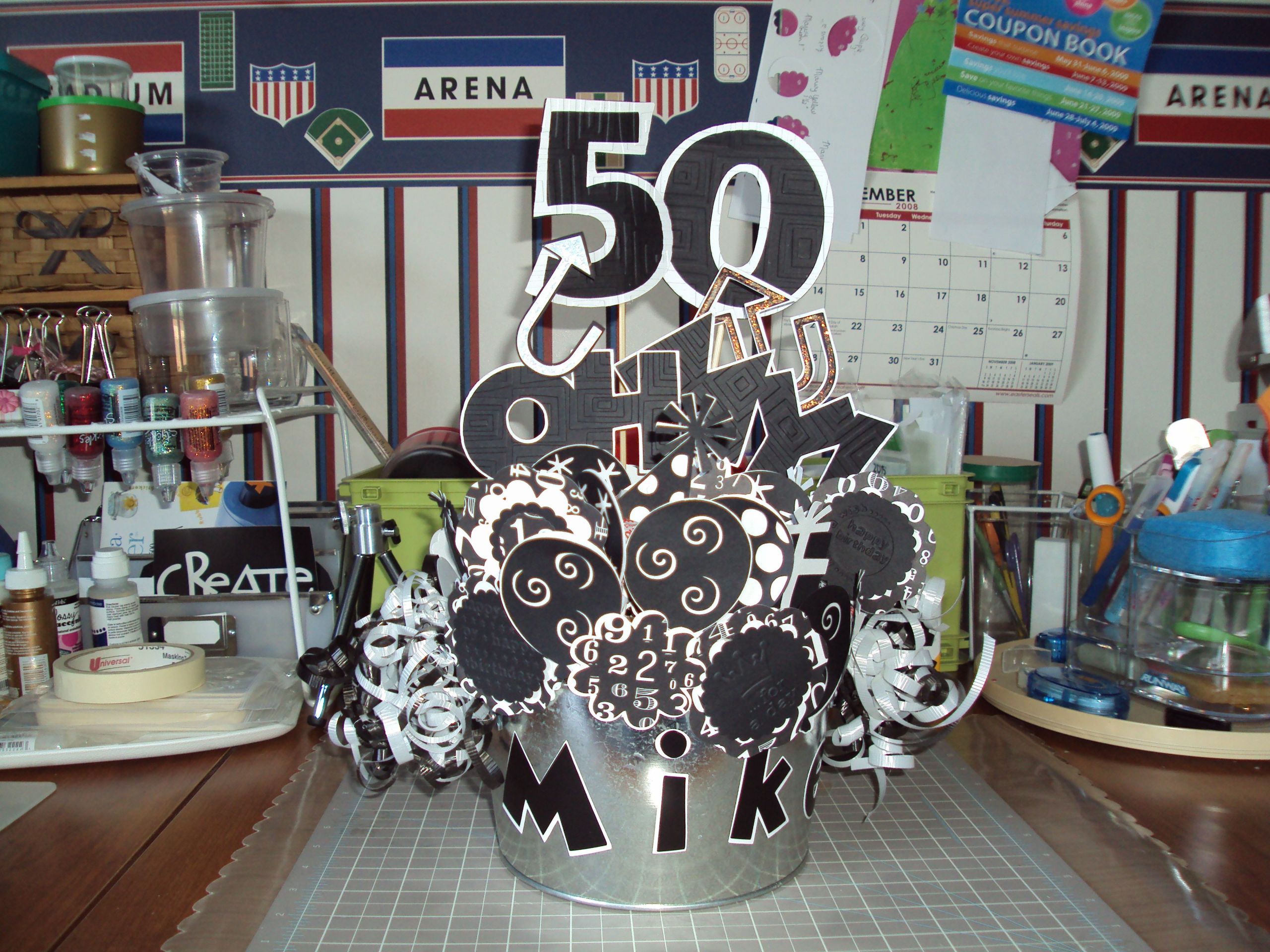 DIY 50Th Birthday Party Decorations
 For a 50th birthday party IDEAS PARA FIESTAS
