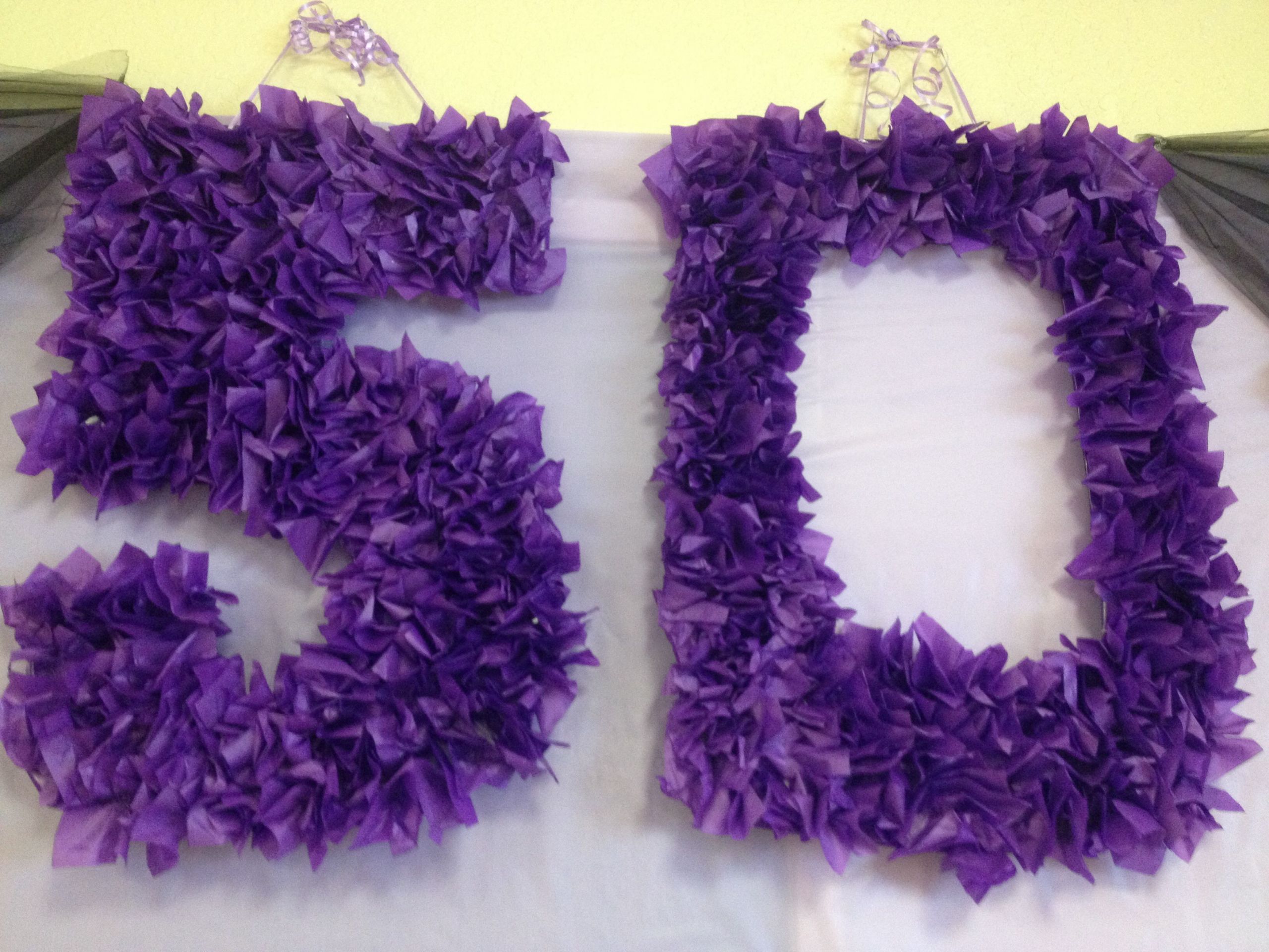 DIY 50Th Birthday Party Decorations
 Purple 50th Birthday Party Decoration