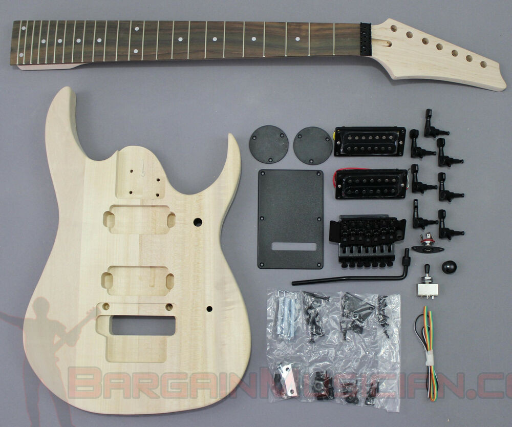 DIY 7 String Guitar Kit
 RG 7 String Body Style DIY Unfinished Project Luthier