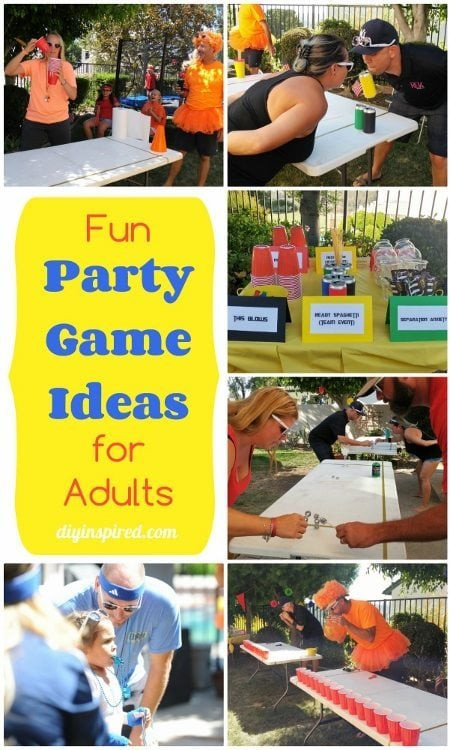 DIY Activities For Adults
 Fun Party Games for Adults DIY Inspired