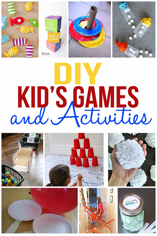 DIY Activities For Kids
 DIY Kids Games and Activities for Indoors or Outdoors