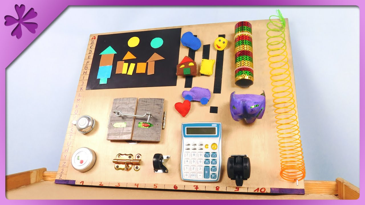 DIY Activity Board For Toddlers
 DIY Baby activity board sensory board for toddler ENG