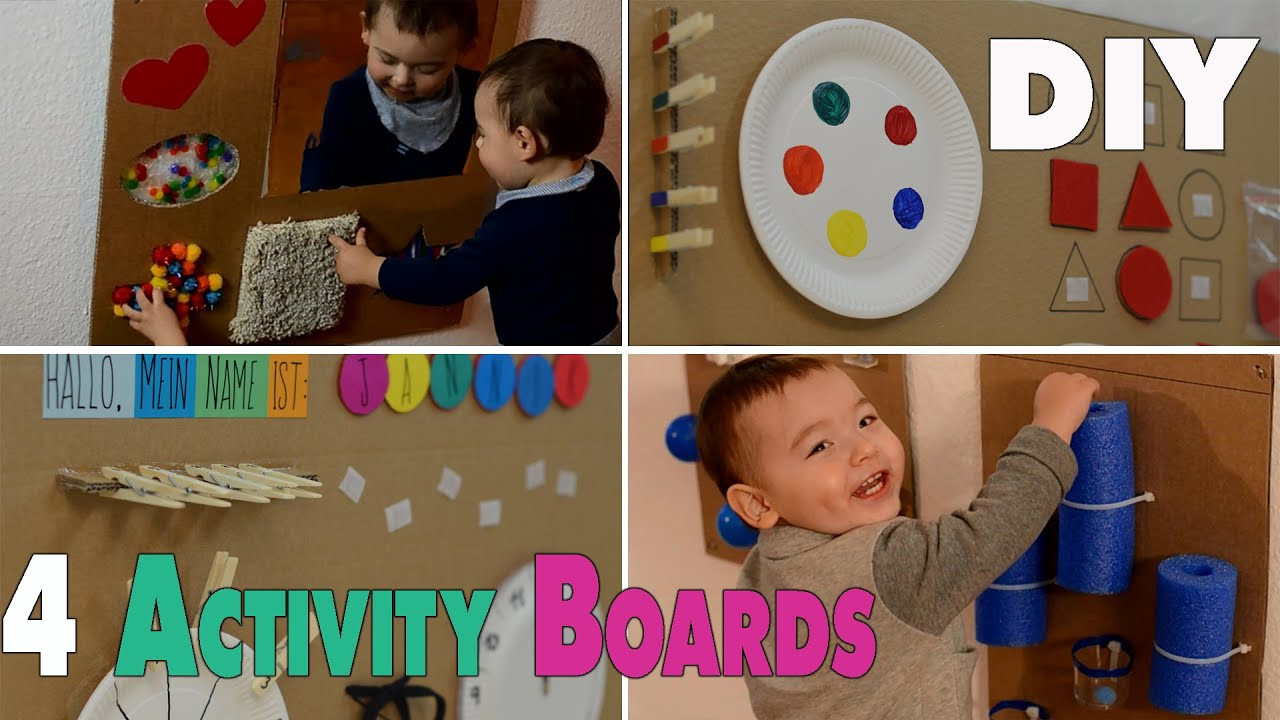 DIY Activity Board For Toddlers
 4 DIY Activity Boards for babys and toddlers