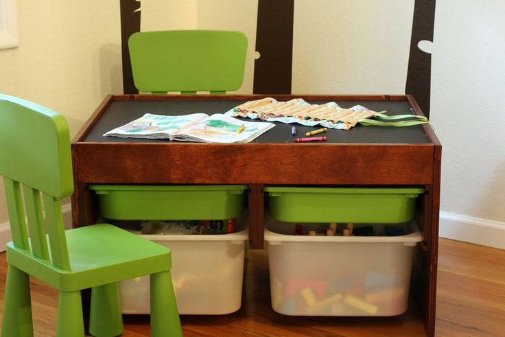 DIY Activity Table For Toddlers
 DIY convertible kids activity table Magnetic chalkboard