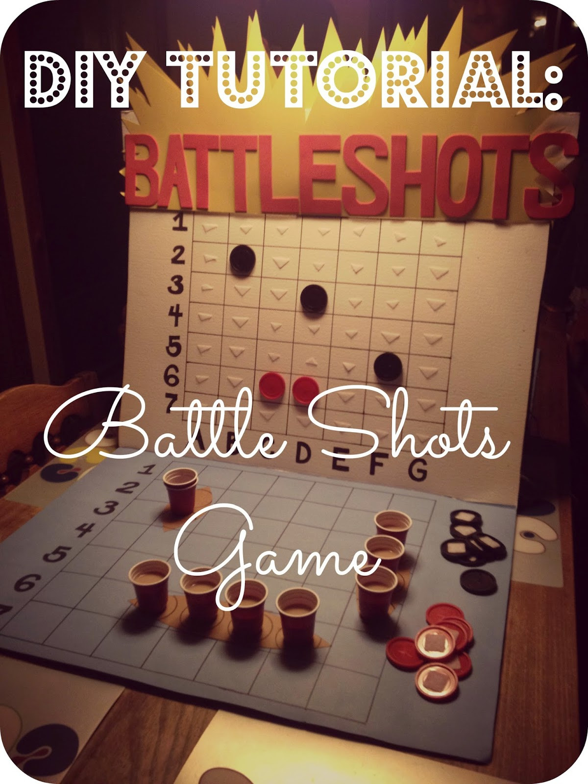 DIY Adult Party Games
 2MESSY DIY Battle Shots Drinking Game