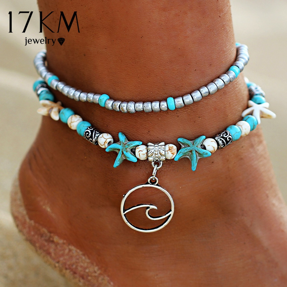 Diy Ankle Bracelet
 Aliexpress Buy 17KM Bohemian Wave Anklets For Women