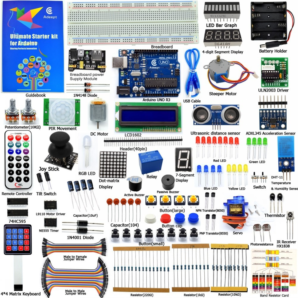 DIY Arduino Kit
 Aliexpress Buy Adeept DIY Electric New Ultimate