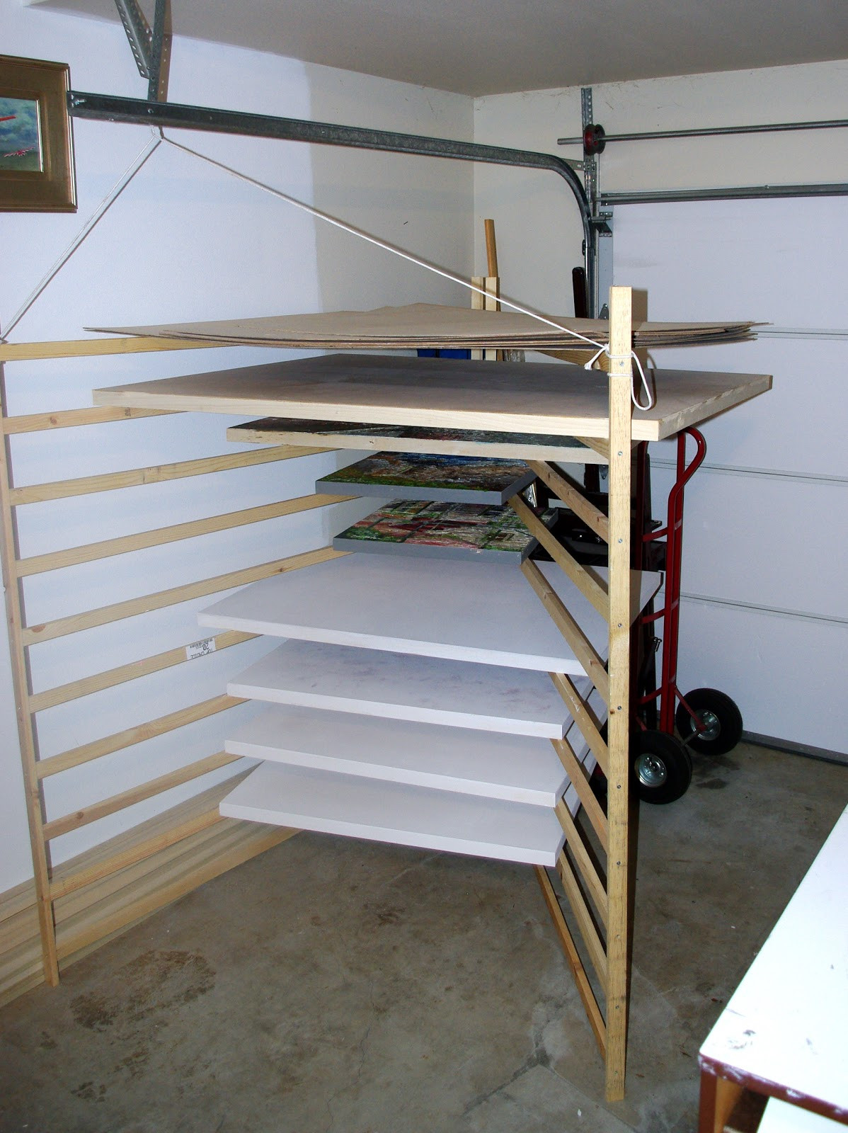 DIY Art Drying Rack
 1000 images about Oil Painting kit on Pinterest