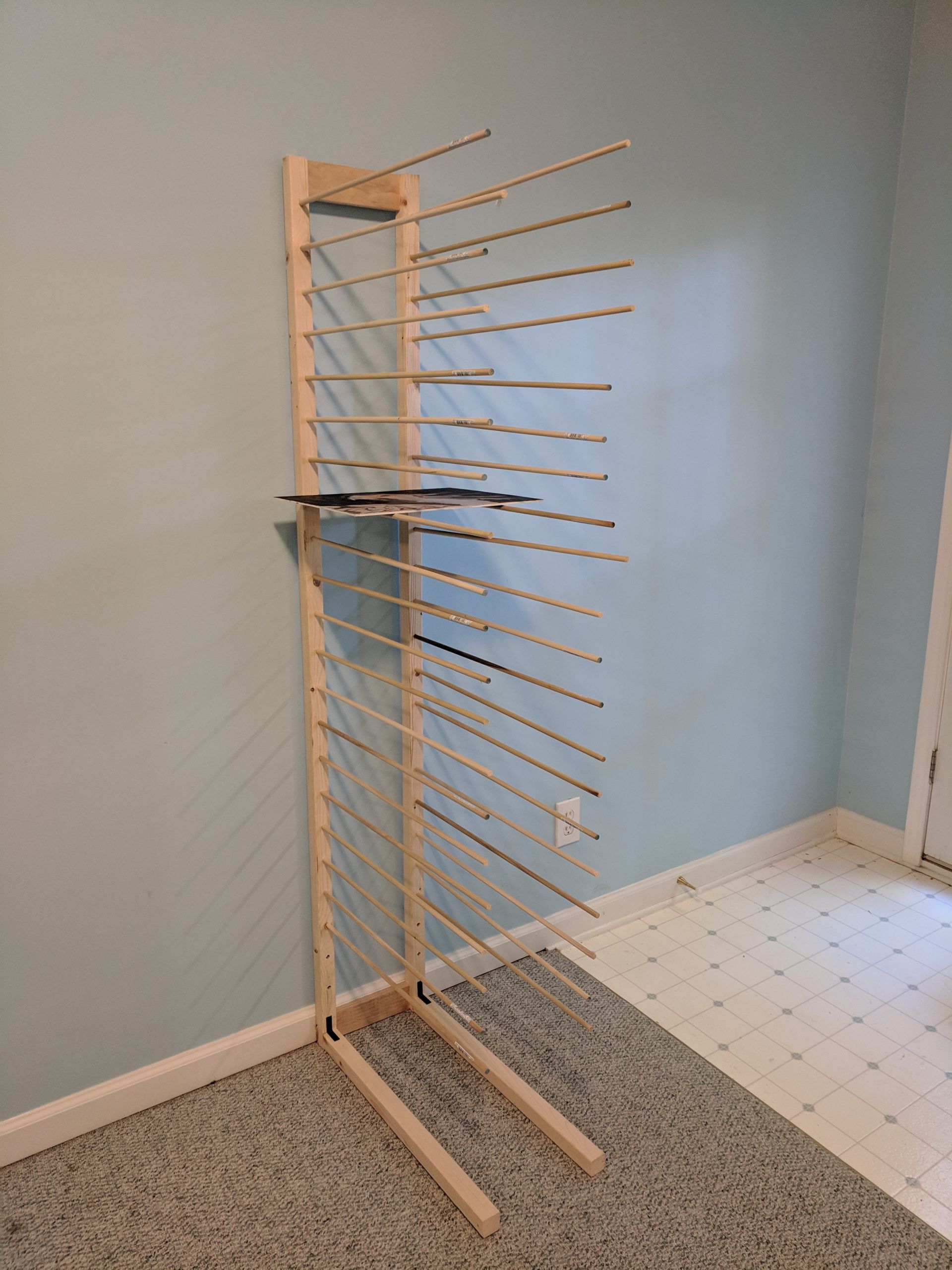 DIY Art Drying Rack
 DIY up standing drying rack – Yue Zeng Art Studio