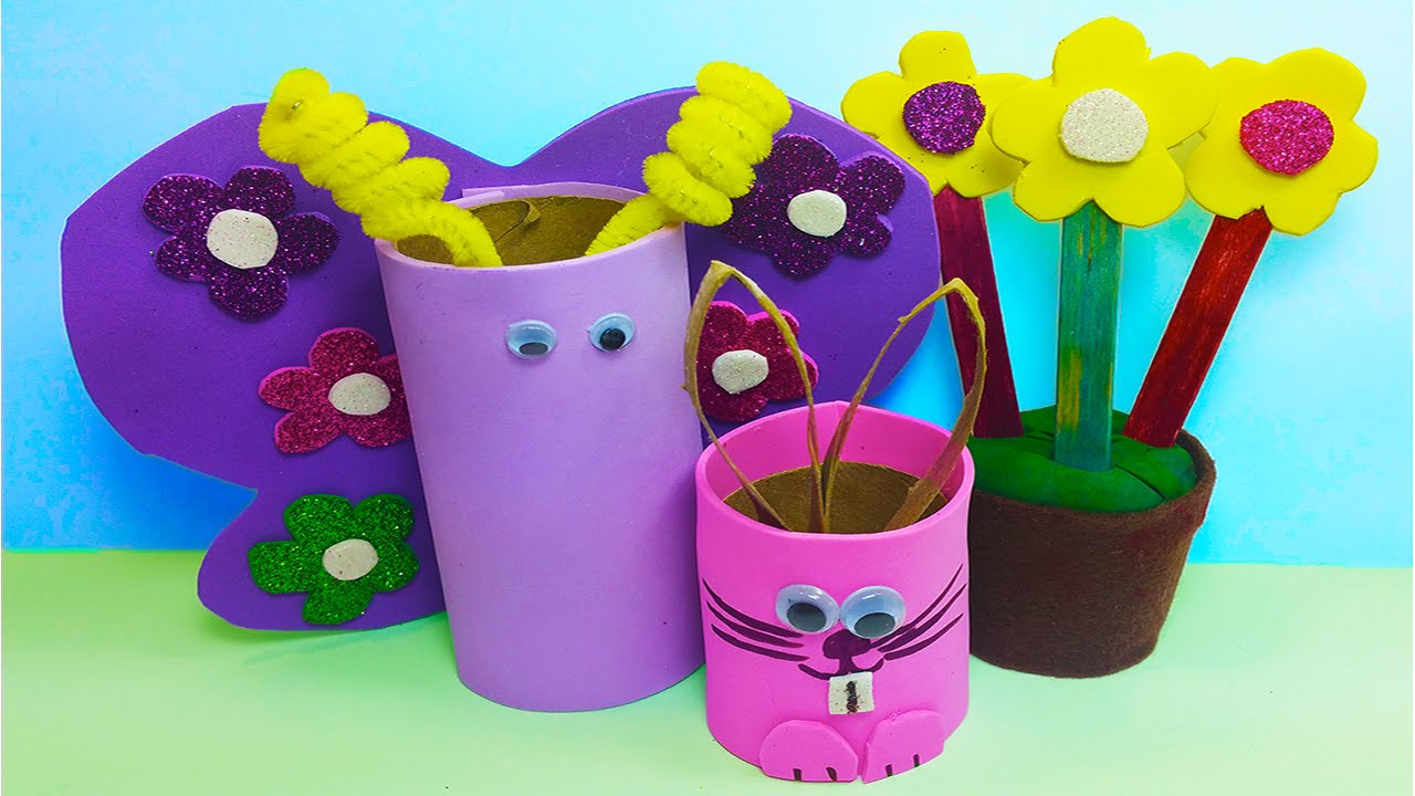 DIY Arts And Crafts For Kids
 DIY How to Make 3 Cute Handmade Spring time Easter