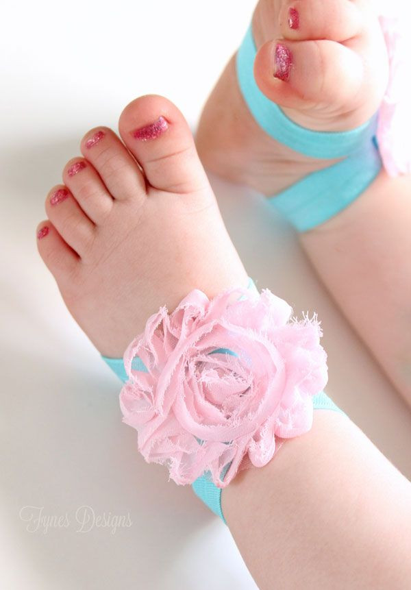 DIY Baby Barefoot Sandals
 DIY Barefoot Baby Sandals line Ribbon