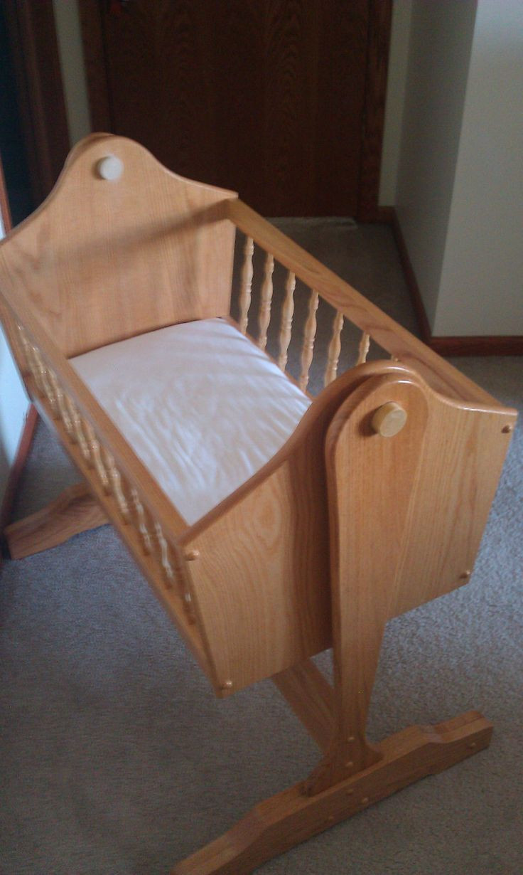 DIY Baby Bassinet
 Homemade Custom Wood Bassinet