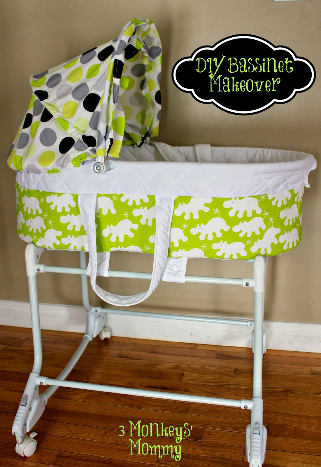 DIY Baby Bassinet
 3 Monkeys Mommy DIY Bassinet Makeover