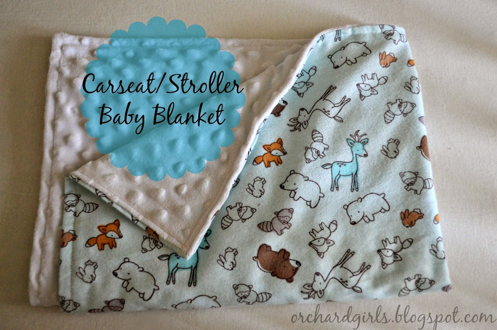 Diy Baby Blankets
 Orchard Girls Super easy DIY Baby Blanket Tutorial with