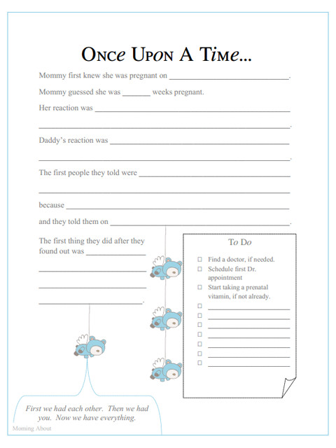 DIY Baby Book Template
 Guest Blogger Amanda – Free Printable Baby Book Pages