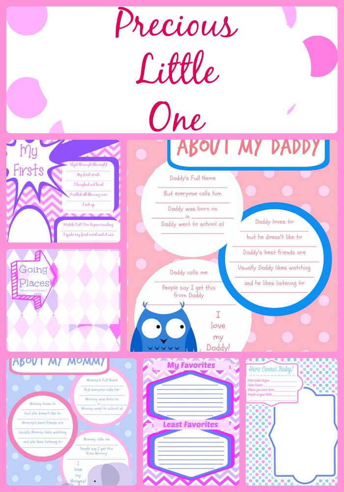 DIY Baby Book Template
 Printable Baby Book Pages for Girls