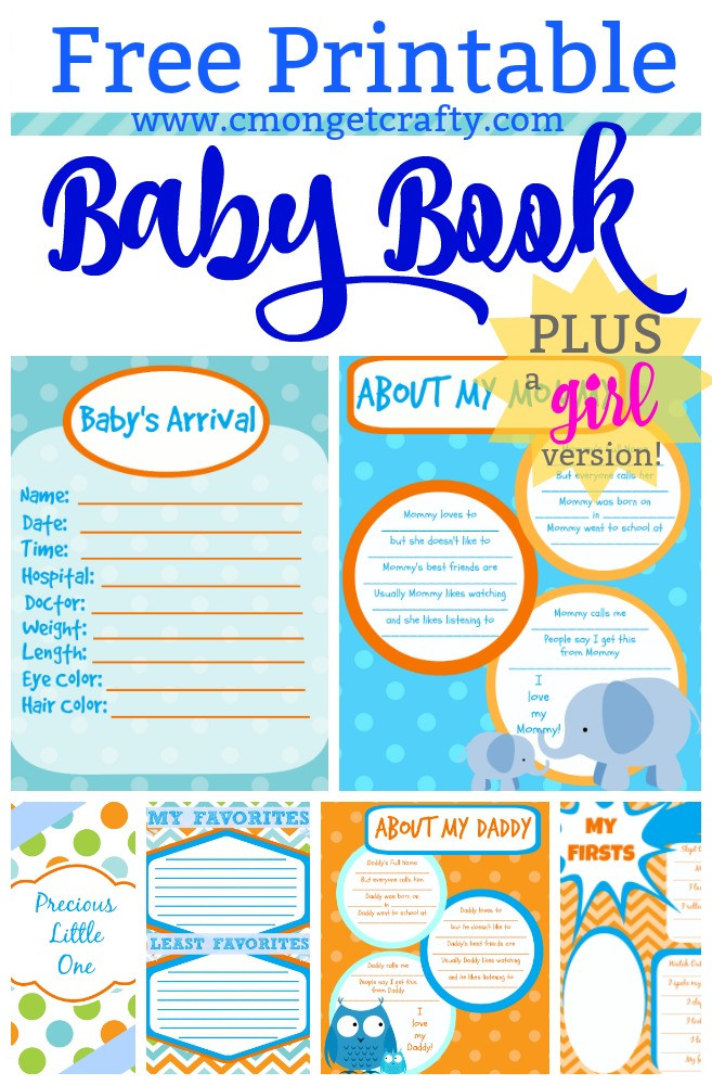 DIY Baby Book Template
 Printable Baby Book Pages Free Download