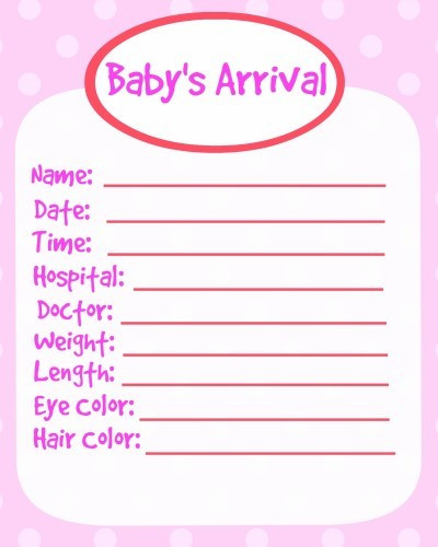 DIY Baby Book Template
 Printable Baby Book Pages GIRL