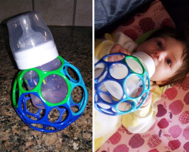 DIY Baby Bottle Holder
 21 Best Mom Hacks To Make Parenting A Little Easier