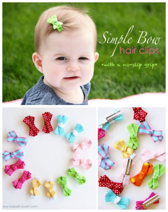 Diy Baby Bows
 30 Fabulous and Easy to Make DIY Hair Bows DIY & Crafts