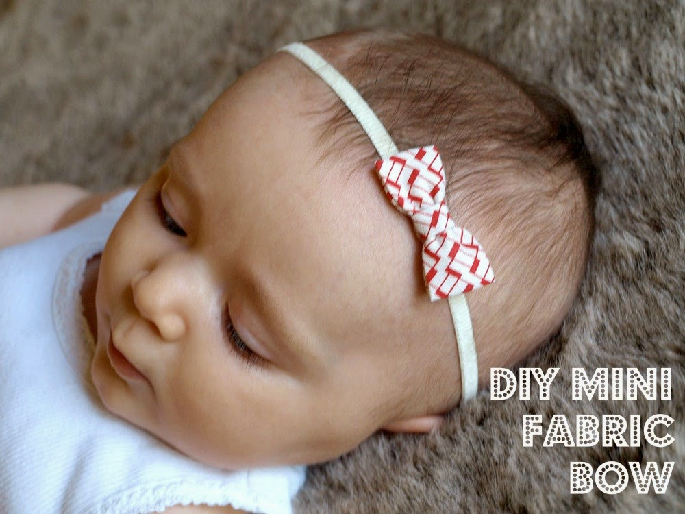 Diy Baby Bows
 DIY Mini Fabric Bows