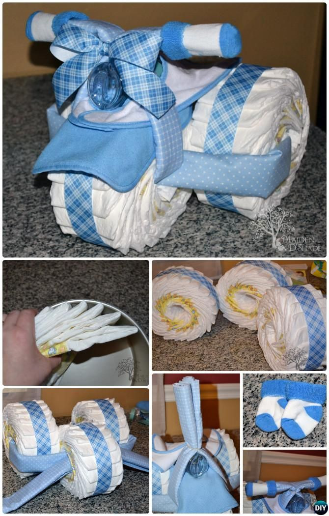 Diy Baby Boy Shower Gift Ideas
 DIY Tricycle Diaper Cake Baby Gifts Handmade Baby Shower