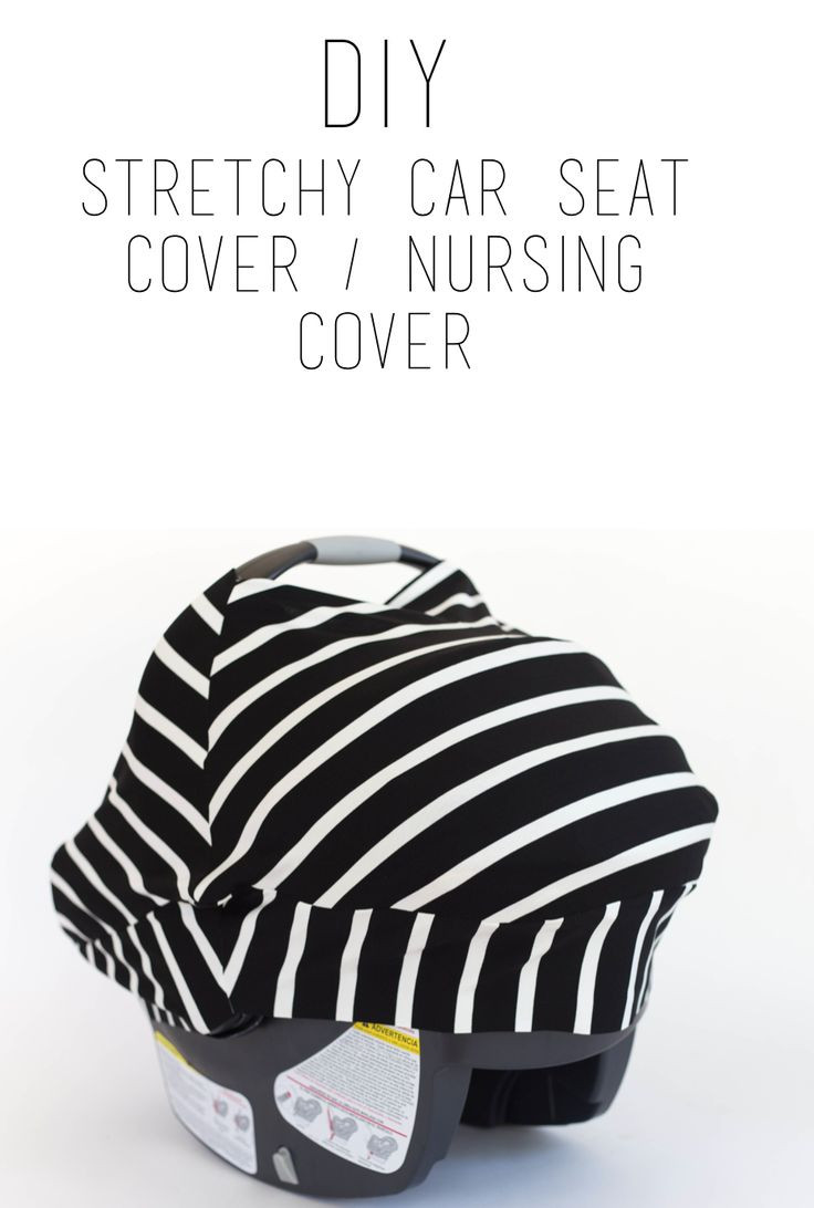 DIY Baby Car Seat Cover
 do it yourself divas DIY Stretchy Car Seat Cover