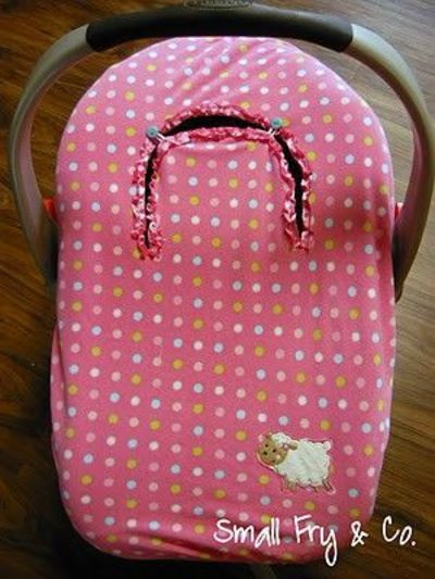 DIY Baby Car Seat Cover
 DIY fleece & elastic car seat cover baby time Juxtapost