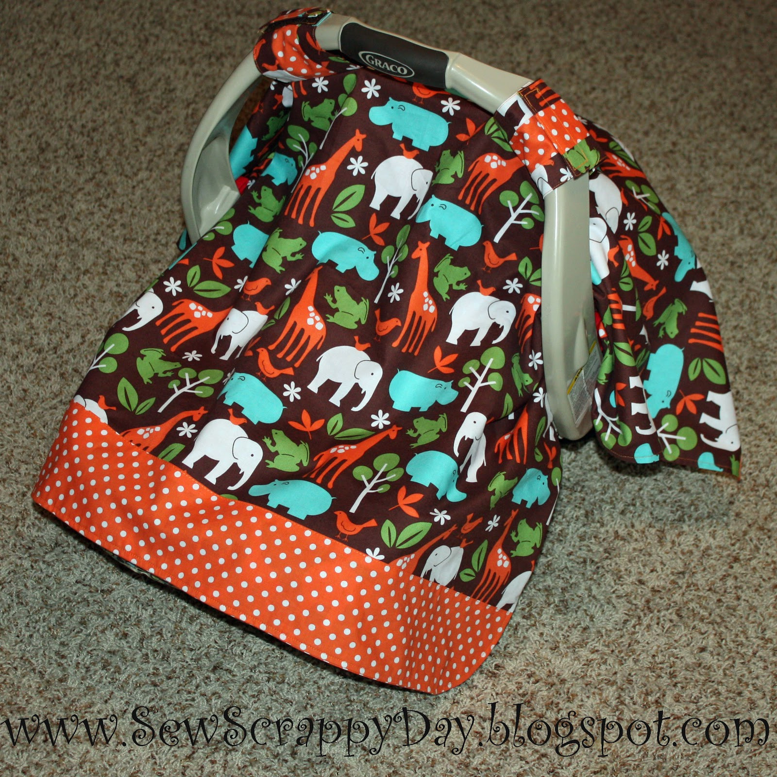 DIY Baby Carrier
 Sew Scrappy Day DIY Infant Carrier Cover Perfect for