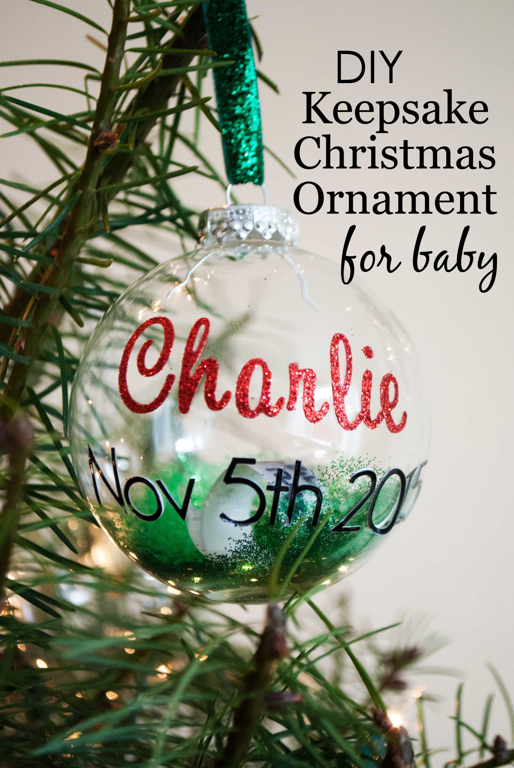 DIY Baby Christmas Ornaments
 DIY Keepsake Christmas Ornament for Baby Project Nursery