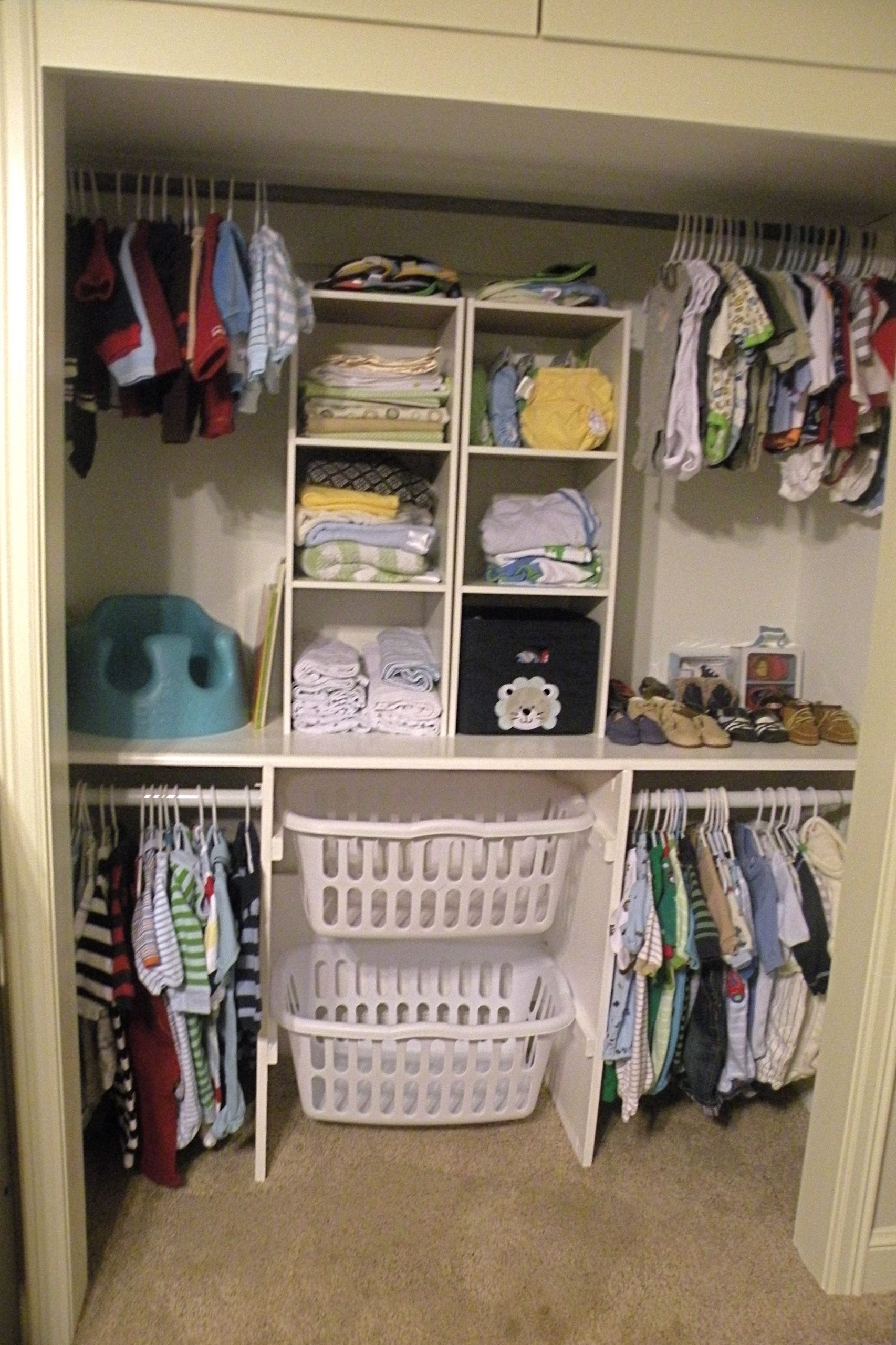 DIY Baby Clothes Organizer
 Baby Closet How to