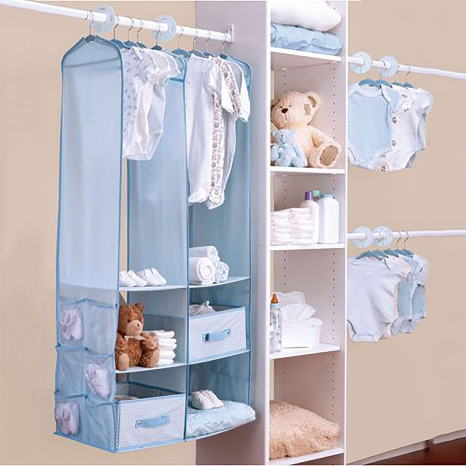 DIY Baby Clothes Organizer
 24pc Childrens Kids Baby Nursery Closet Organiser Hanging