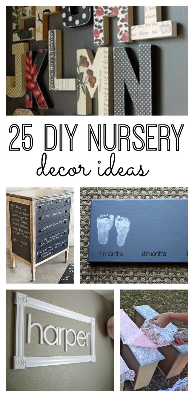 Diy Baby Decor Ideas
 25 DIY Nursery Decor Ideas