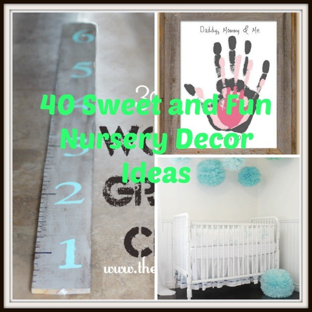 Diy Baby Decor Ideas
 40 Sweet and Fun DIY Nursery Decor Design Ideas