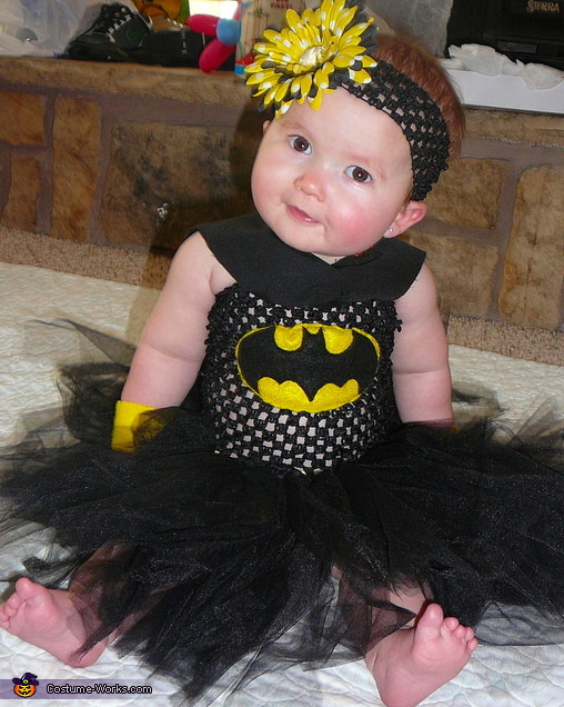 DIY Baby Girl Costume
 Homemade Bat Girl Baby Costume