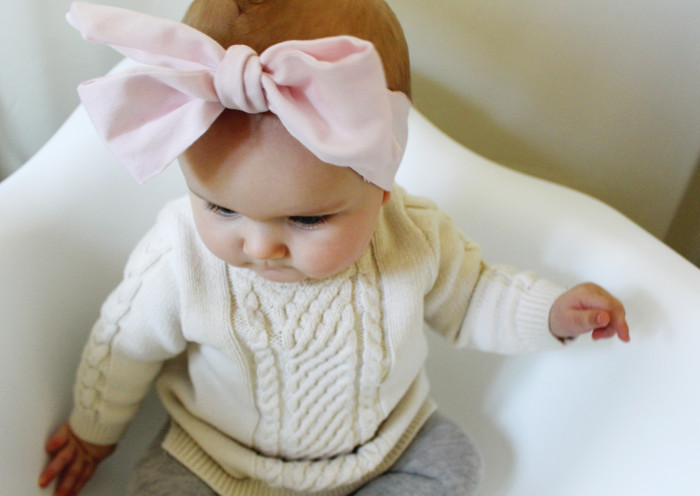 DIY Baby Head Wraps
 DIY Baby Oversized Bow Headwraps