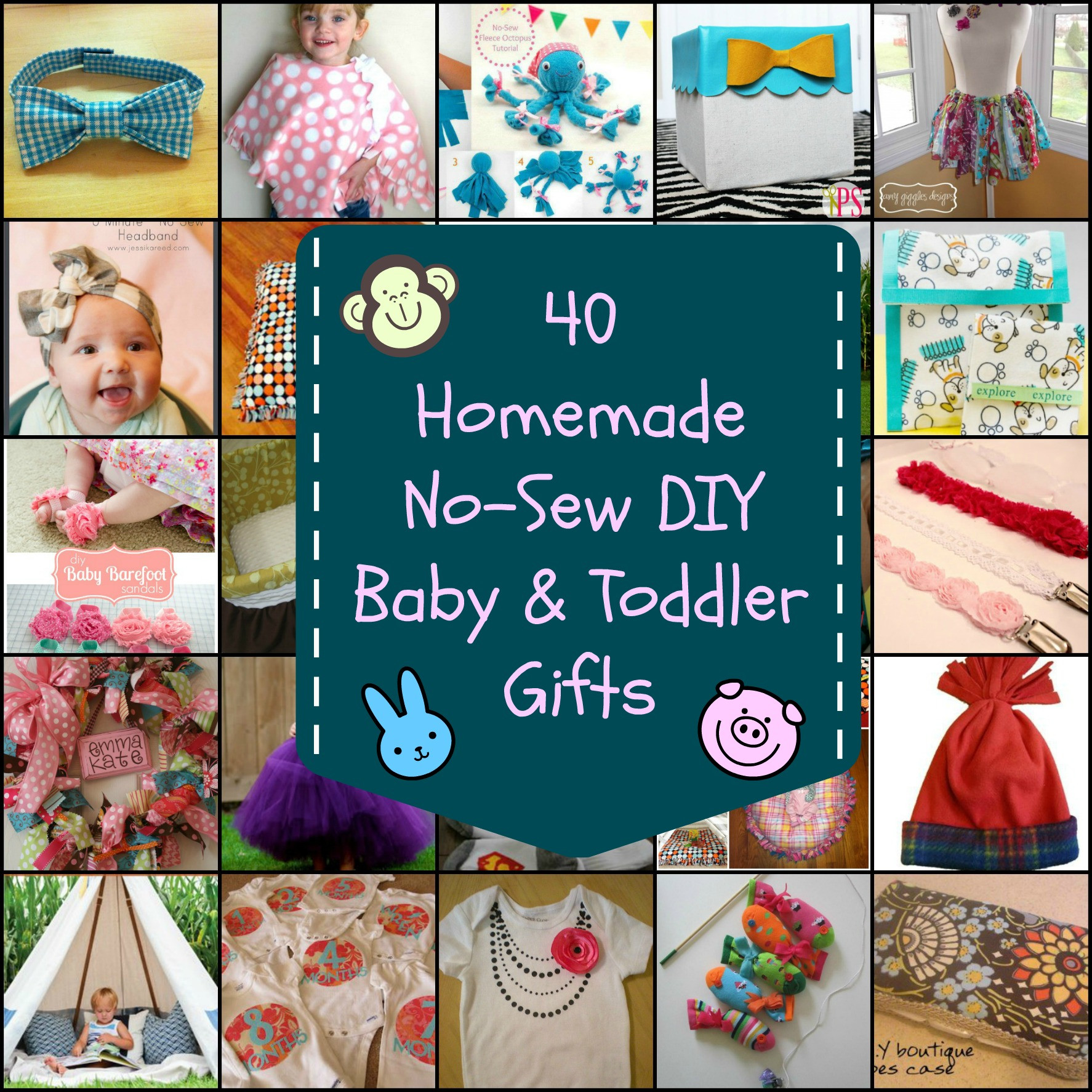 DIY Baby Items
 40 Homemade No Sew DIY Baby and Toddler Gifts DIY for Life