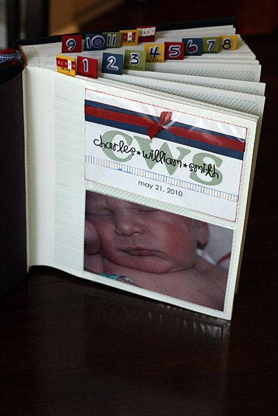 DIY Baby Memory Book
 DIY First Year Album photos milestones memory book