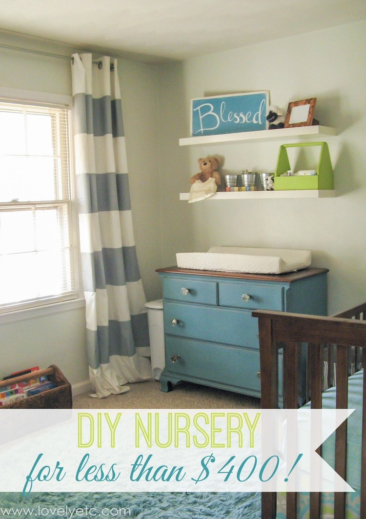 Diy Baby Nursery Decor
 DIY nursery on a tiny bud Lovely Etc
