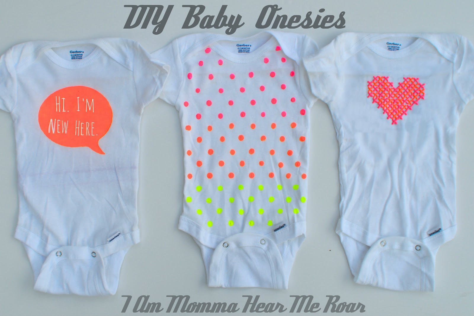 DIY Baby Onesies
 iLoveToCreate Blog DIY Baby esies