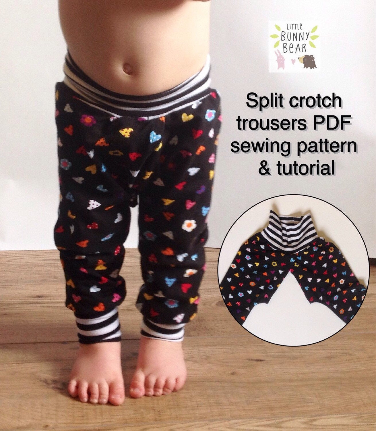 DIY Baby Pants
 Instand Download PDF sewing pattern DIY baby split pants