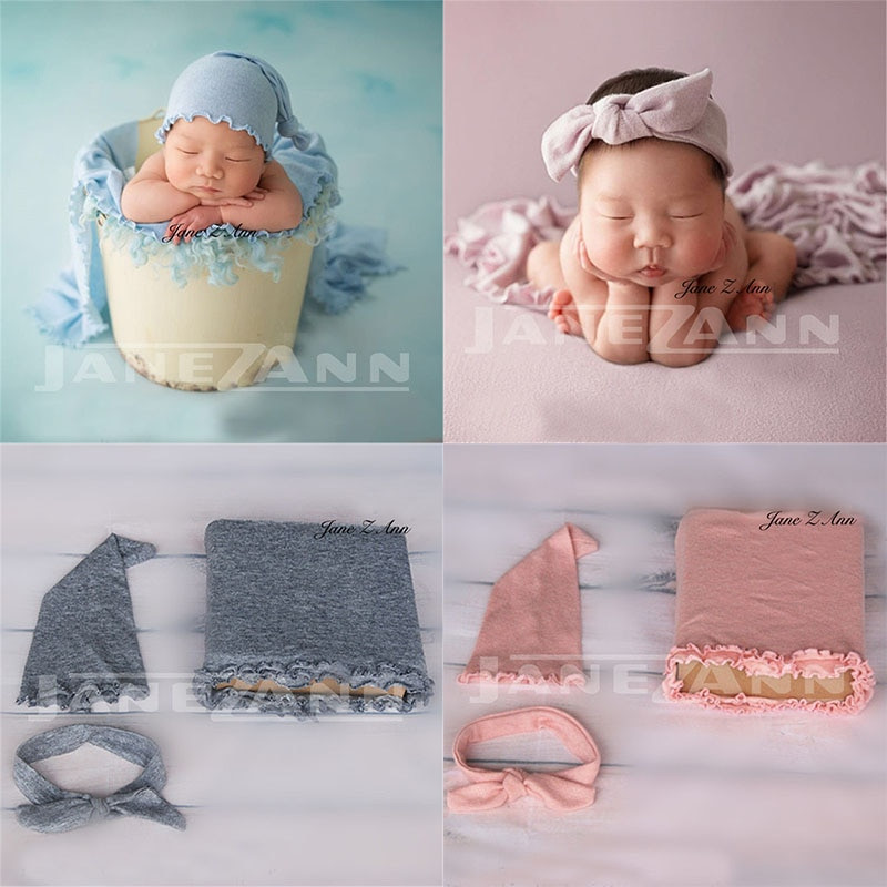 DIY Baby Photo Shoot
 Jane Z Ann Baby Props Newborn graphy Wraps hat